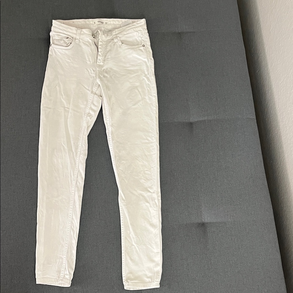 Mango Women's Cream Skinny Jeans